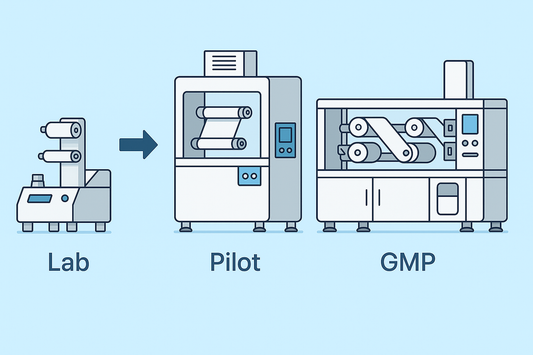 BY-300A experimental lab coater preparing small-batch film samples for R&D