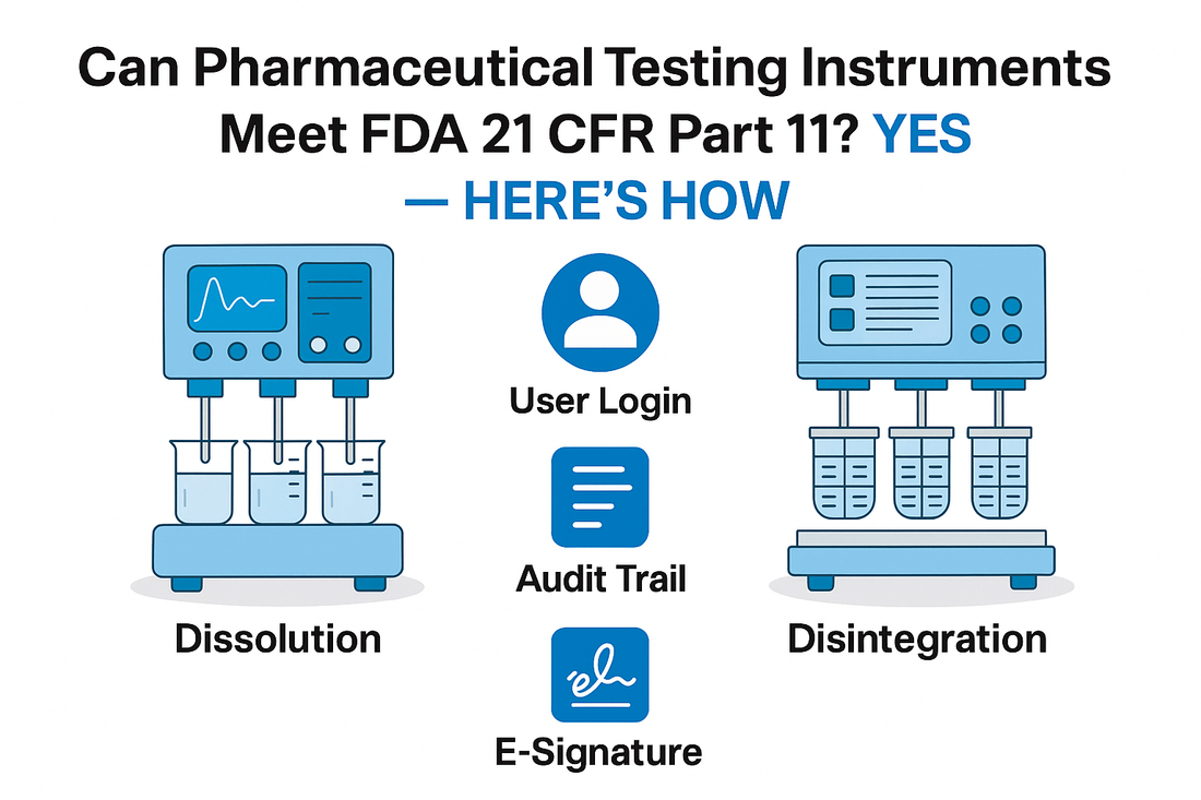 Can Pharmaceutical Testing Instruments Meet FDA 21 CFR Part 11? Yes—Here’s How