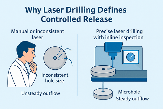 Laser Drilling Is Essential for Osmotic Tablet Controlled Release